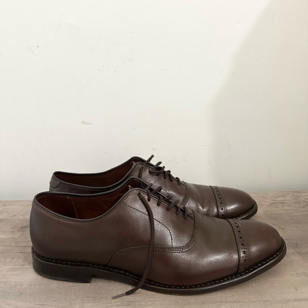 Allen Edmonds Brown Cap-Toe Oxfords